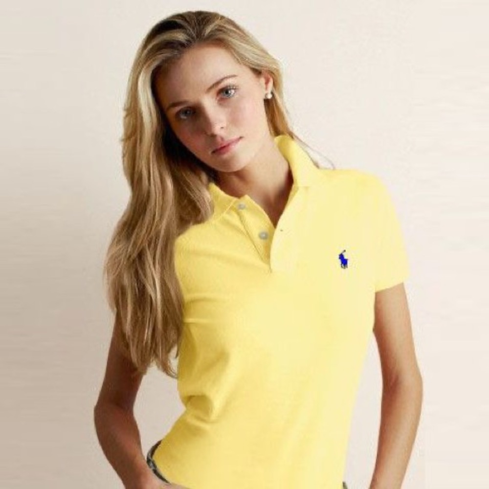 Ralph Lauren yellow the skinny polo
